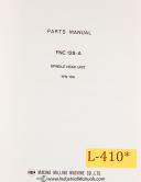 Leblond-Leblond 9280 Missile Lathe Operations Electrical and Parts Manual Yr. 1961-No. 9280-03